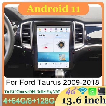 Android Auto Автомагнитола Центральное ЖК-Головное Устройство Мультимедийный Видеоплеер Беспроводной Carplay Для Ford Taurus 2009-2018