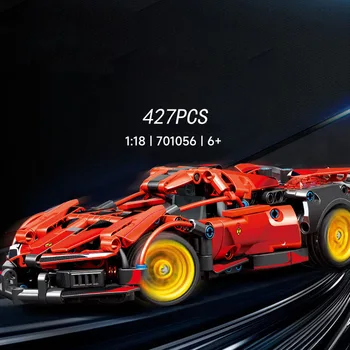 Технический конструктор Speed Champion в масштабе 1:18 Apollo EVO Super Sport Car, игрушки для автомобилей, Суперкар для мальчиков, подарки