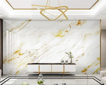 обои для рабочего стола beibehang papel de parede на заказ, современные, легкие, роскошные Обои для рабочего стола с золотой фольгой, рисунком из золотого камня и мрамора