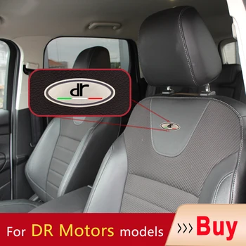 Автомобильные подголовники, наклейка на значок сиденья, автомобильные аксессуары, маркировка сиденья DR Motors DR DR3 F35 5.0 4.0 Автостайлинг, автоаксессуары