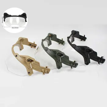 1ШТ Регулируемый Тактический шлем с откидными очками, Страйкбол, пейнтбол, БЫСТРЫЙ шлем, Ветрозащитные Противотуманные защитные очки для игр на открытом воздухе CS