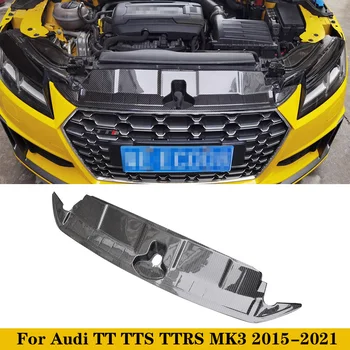 Пластина охлаждения из сухого углеродного волокна, крышка двигателя автомобиля, Украшение капота для Audi TT TTS TTRS MK3 2015-2021 Автотюнинг