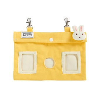 Q1QC 6-Луночная сумка для кроликов, Подвесная Карманная сумка-дозатор для кормления кроликов