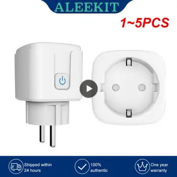 1 ~ 5ШТ HomeKit WiFi EU Smart Socket AC100 ~ 240V High Power Outlet Приложение для таймера дистанционного управления Работает с Alexa