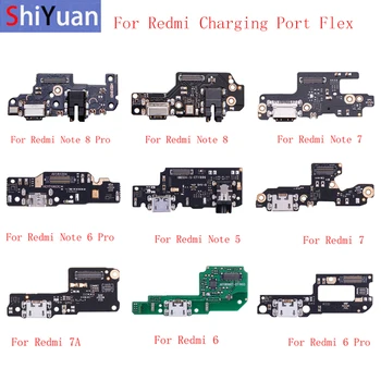 USB Зарядная Док-станция Порт Соединительная Плата Запчасти Гибкий Кабель Для Xiaomi Redmi Note 8 8Pro 7 6Pro 5 Redmi 7 6 5 Запасная Часть