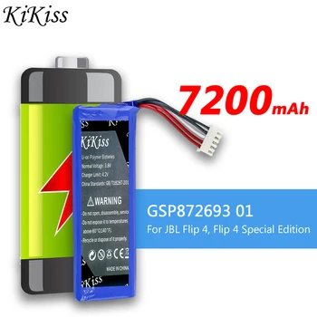 Аккумулятор KiKiss большой емкости 7200 мАч GSP872693 01 для JBL Flip 4, Flip 4 Special Edition flip4