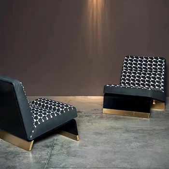 Легкий Роскошный Дизайнерский Одноместный диван-кресло В Минималистском Стиле для гостиной и Гостиничного Модельного номера С рисунком 
