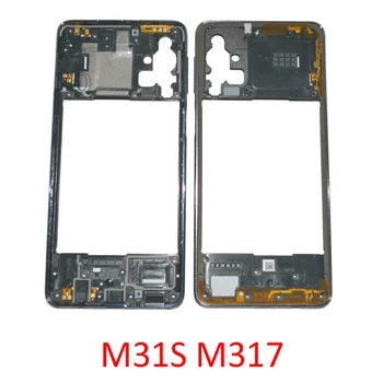 Средняя Рама Шасси Для Samsung Galaxy M31s M317F M317 Оригинальный Мобильный Телефон Новый Боковой Корпус Черный Синий С Кнопкой Регулировки громкости