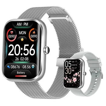 Новые умные часы для женщин, фитнес-трекер, мониторинг сердечного ритма, сна, шагомер, водонепроницаемые умные часы для Android iOS