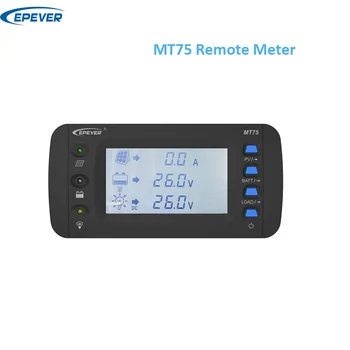 Дистанционный Измеритель EPEVER MT75 Нового Поколения Контролирует Солнечный контроллер заряда EPEVER И Инвертор На Одном ЖК-экране с двойным разъемом RJ45