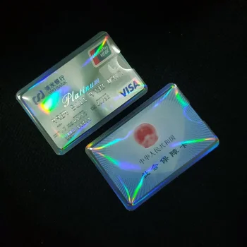 5шт Прозрачная Лазерная Крышка для карт Защитный Держатель ПВХ Водонепроницаемый Кредитный Идентификатор Защита визитных карточек Чехол для документов
